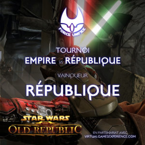 Lire la suite à propos de l’article Tournoi Force Unfiée Empire vs République, le vainqueur